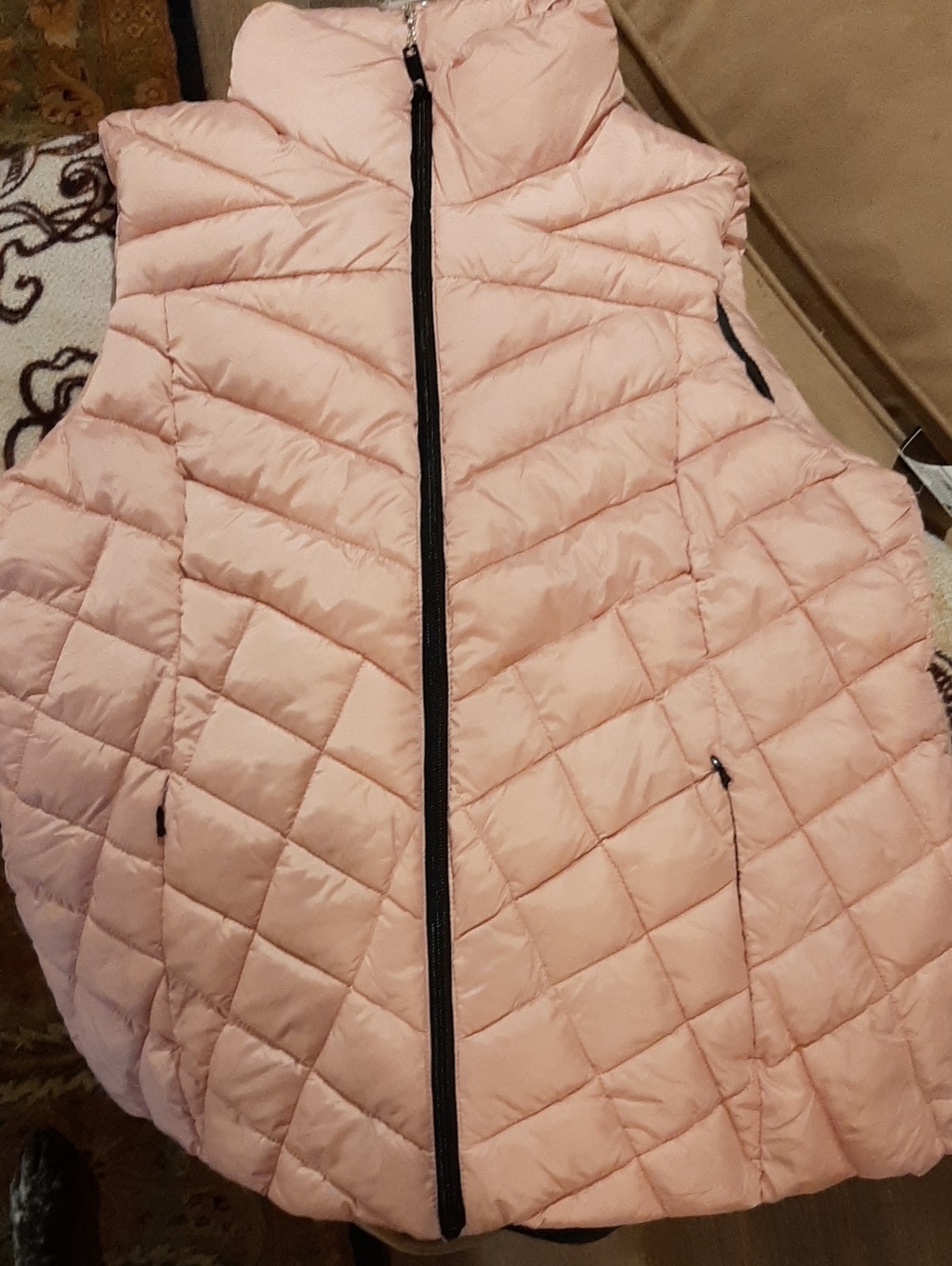 Big Chill NWT Baby Pink Quilted Puffer Vest - Women's Jacket, Large
